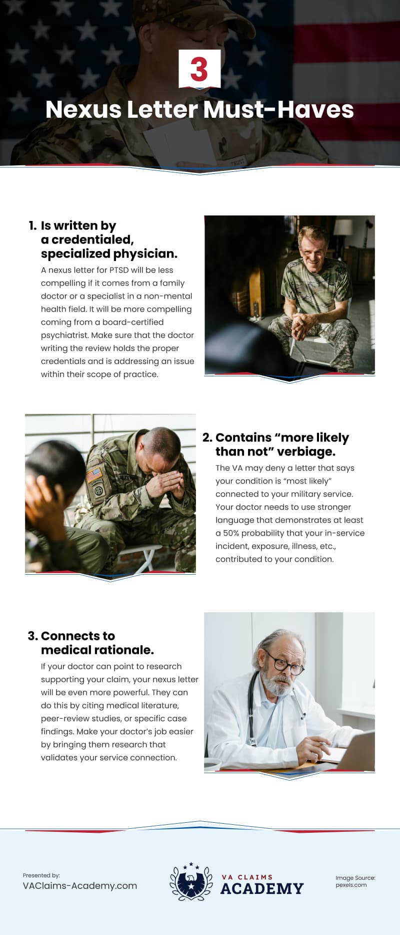 3 Nexus Letter Must-Haves Infographic 3 Nexus Letter Must-Haves Infographic