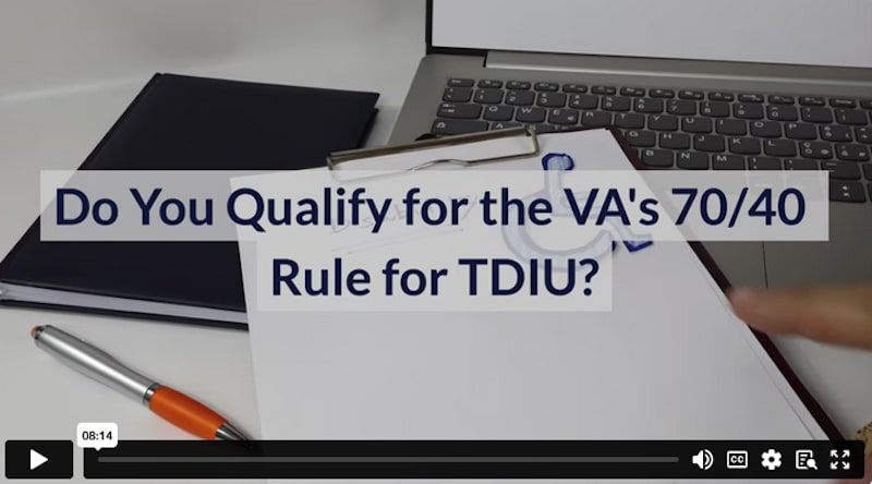 Do You Qualify for the VA's 70/40 Rule for TDIU?